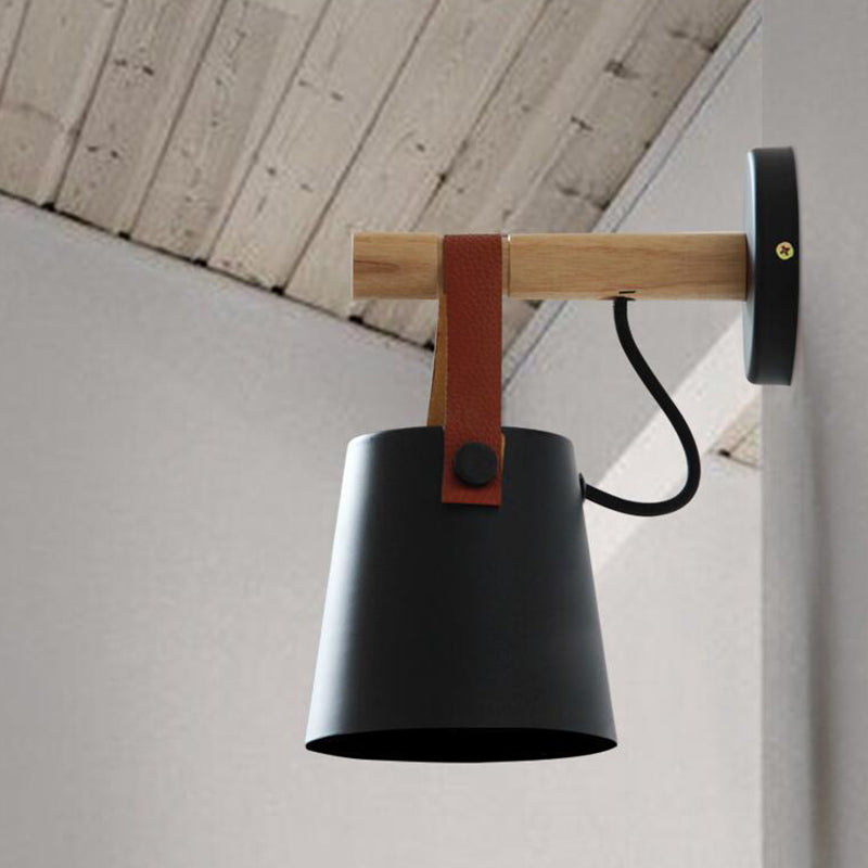 Verjüngte Wandlampen Ultra-moderne Holzwandleuchten mit Gürtel für Schlafzimmer