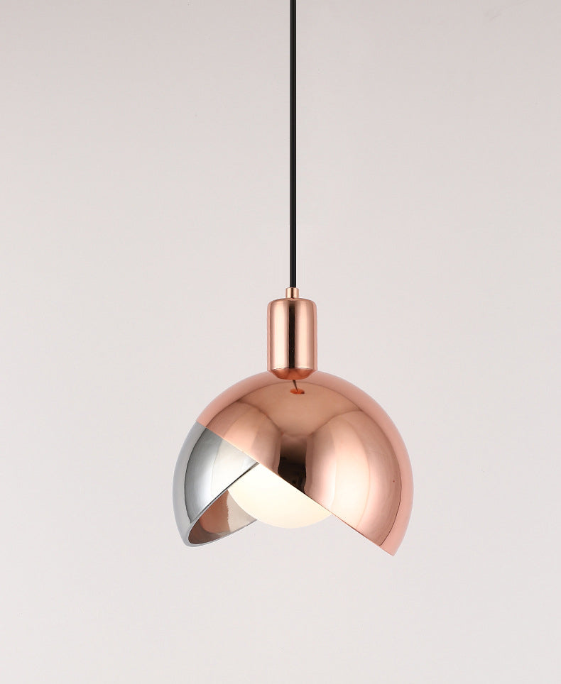 Metal Globe Hanging Light Kit Minimalist Style Hanging Pendant Light for Bedroom