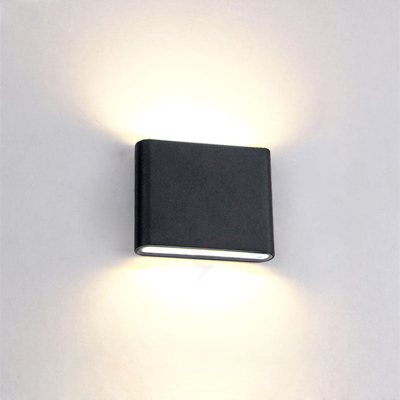 Minimalist LED Up and Down light Frame Wall Light  Metal Rectangle Wall Light for Living Room