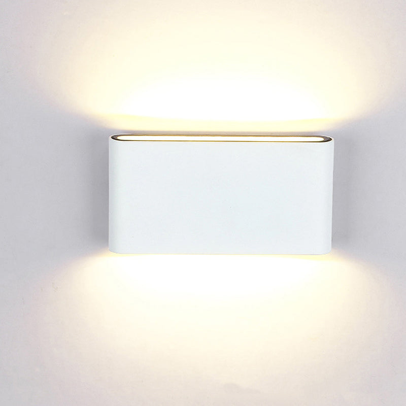 Minimalist LED Up and Down light Frame Wall Light  Metal Rectangle Wall Light for Living Room