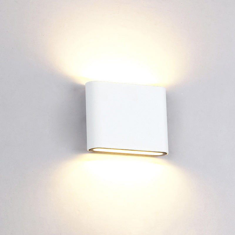 Minimalist LED Up and Down light Frame Wall Light  Metal Rectangle Wall Light for Living Room