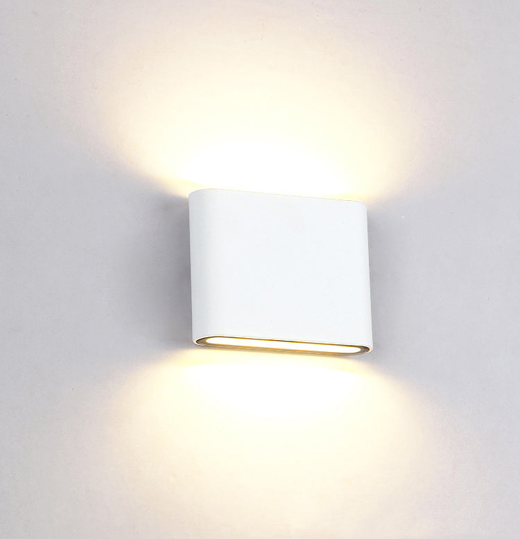 Minimalist LED Up and Down light Frame Wall Light  Metal Rectangle Wall Light for Living Room