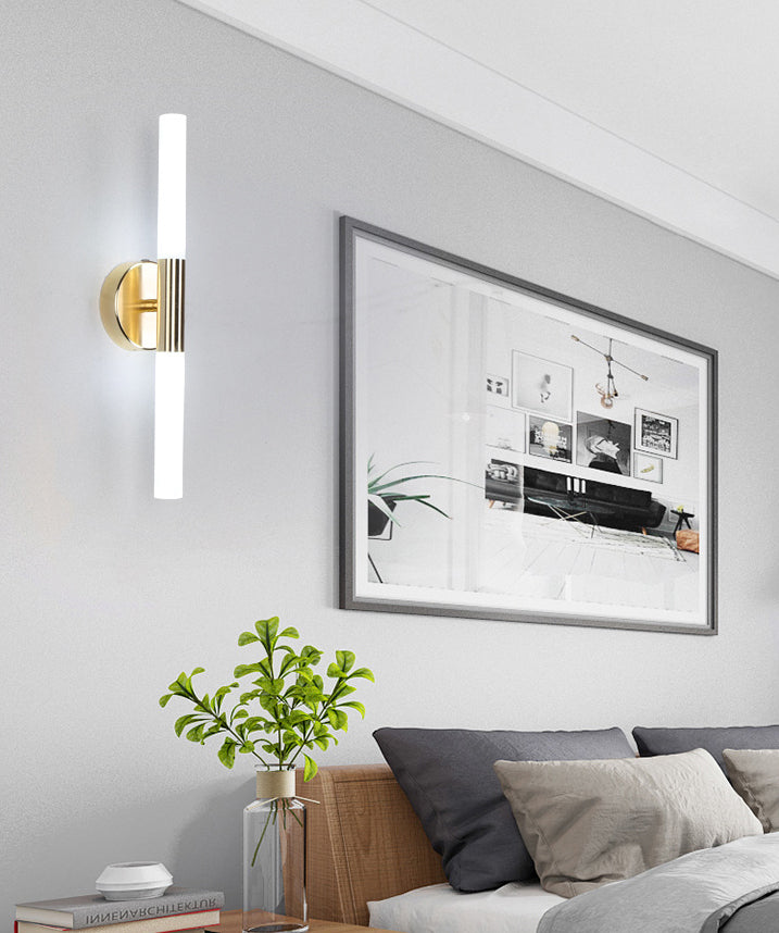 Acrilico a forma lineare a parete a sospensione Minimalismo moderno Minimalismo 1 Camera da letto Fun a monte