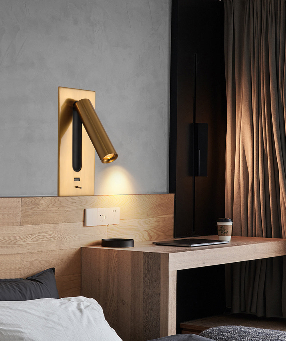 Modern Simplicity Reading Wall Light Aluminum Wall Light Fixtures for Bedside