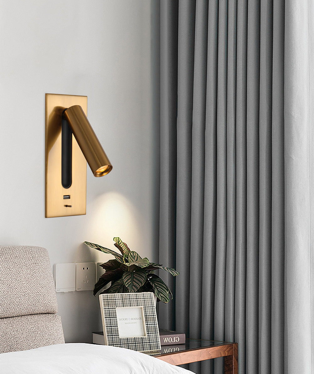 Modern Simplicity Reading Wall Light Aluminum Wall Light Fixtures for Bedside
