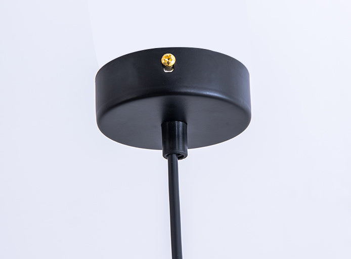 Modern Style Cone Metal Shade Hanging Light Single Bulb Mini Suspension Lamp for Bedroom