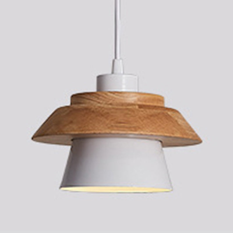 Kit de luz colgante de estilo nórdico de techo colgante de madera para comedor para comedor