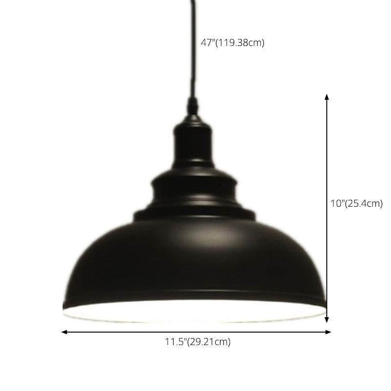 Luz de techo colgante de metal Luz de techo de estilo vintage lacado para comedor para comedor