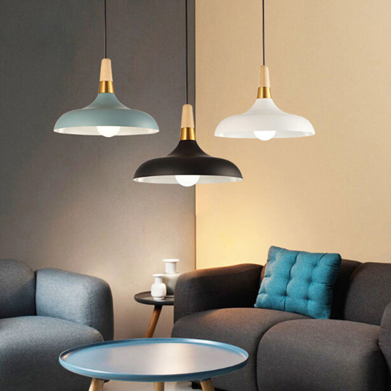 Metal Barn Pendant Light Fixture Modern Style Down Lighting Pendant for Living Room