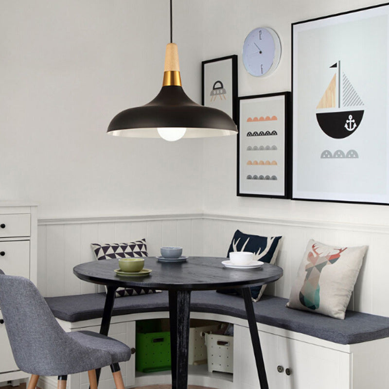 Metal Barn Pendant Light Fixture Modern Style Down Lighting Pendant for Living Room