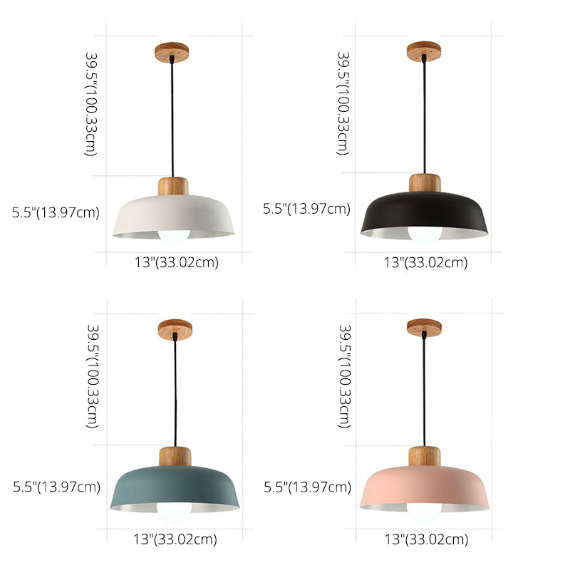 Macaroon Dome Pendant Light Down Light Metal Ceiling Pendant Light for Kitchen