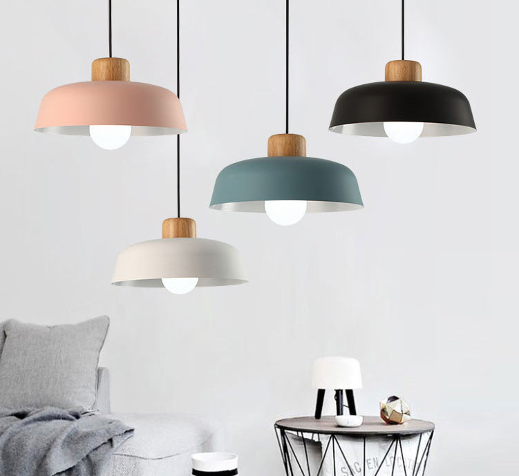 Macaroon Dome Pendant Light Down Light Metal Ceiling Pendant Light for Kitchen