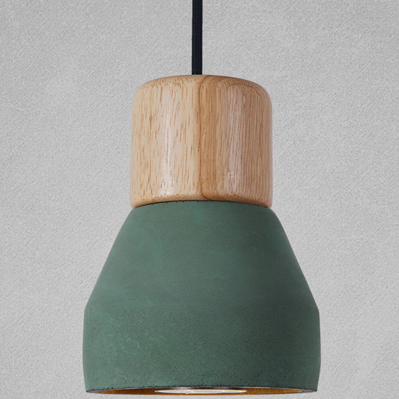 Nordic Colorful Cement Hanging Ceiling Light Mason Jar Hanging Lights for Coffee Shop