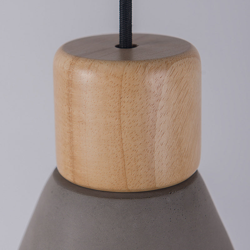 Cemento colorato nordico Cemento sospeso Affermazione Light Mason Jar a sospensione per la caffetteria