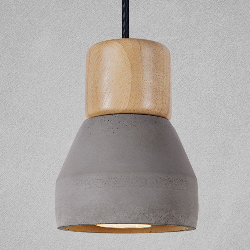 Cemento colorato nordico Cemento sospeso Affermazione Light Mason Jar a sospensione per la caffetteria