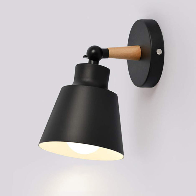 Cone Wall Lighting Fixture Modern Style Metal Wall Mounted Light Fixture for Bedroom