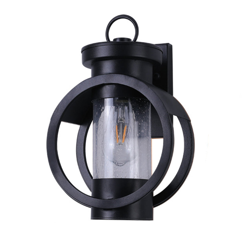 Vintage Circles Wall Mount Lighting Glass Wall Mounted Lighting for Courtyard