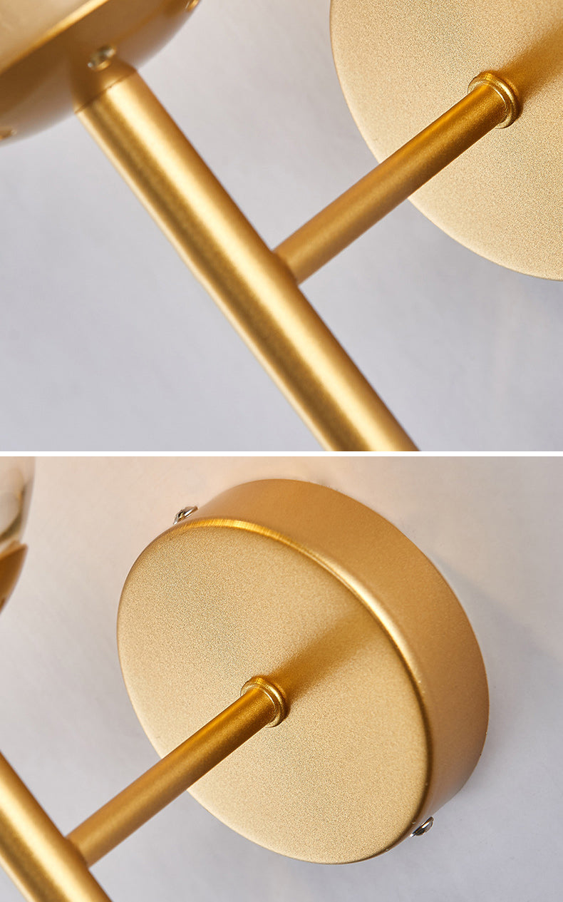 Retro Simple Industrial Style Sphere Wall Mount Lighting Glass Wall Mounted Lighting for Living Room