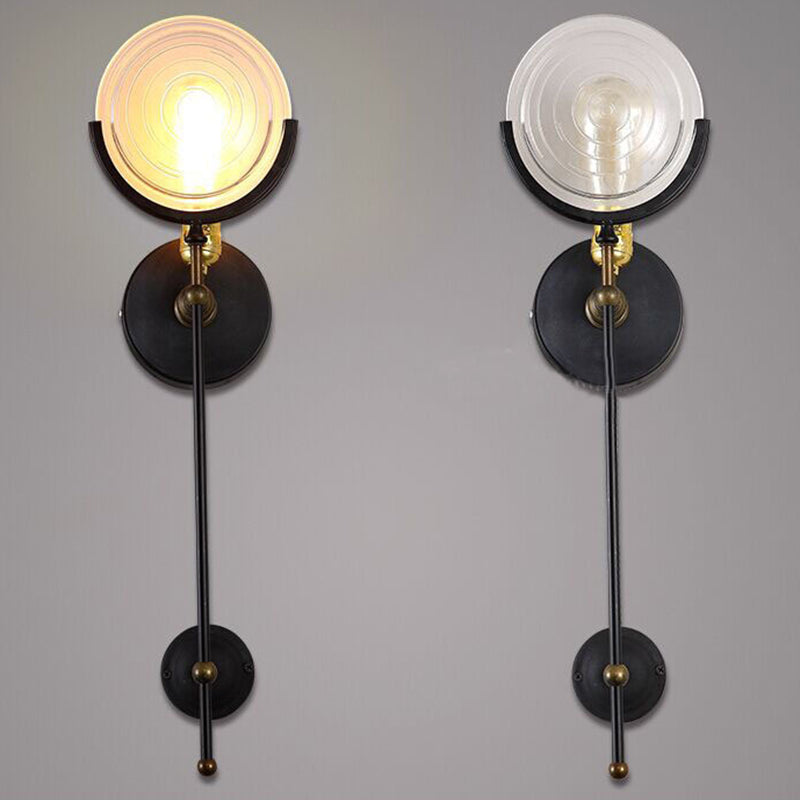Vintage Industrial Disc Wand Monting Lighting Glaswandmontage Beleuchtung für Bett