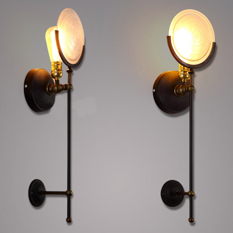 Vintage Industrial Disc Wand Monting Lighting Glaswandmontage Beleuchtung für Bett