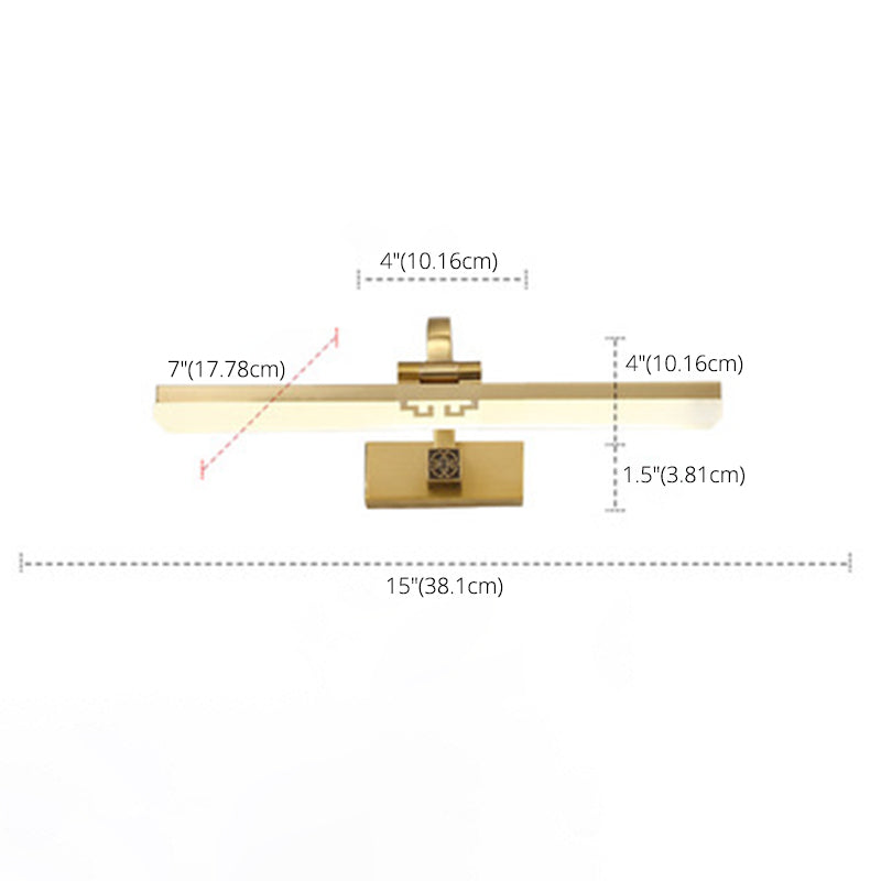 Light Extravagant Style Linear Vanity Lighting Fixtures Copper Vanity Sconce