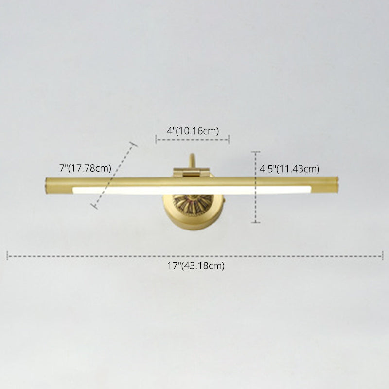 Light Extravagant Style Linear Vanity Lighting Fixtures Copper Vanity Sconce