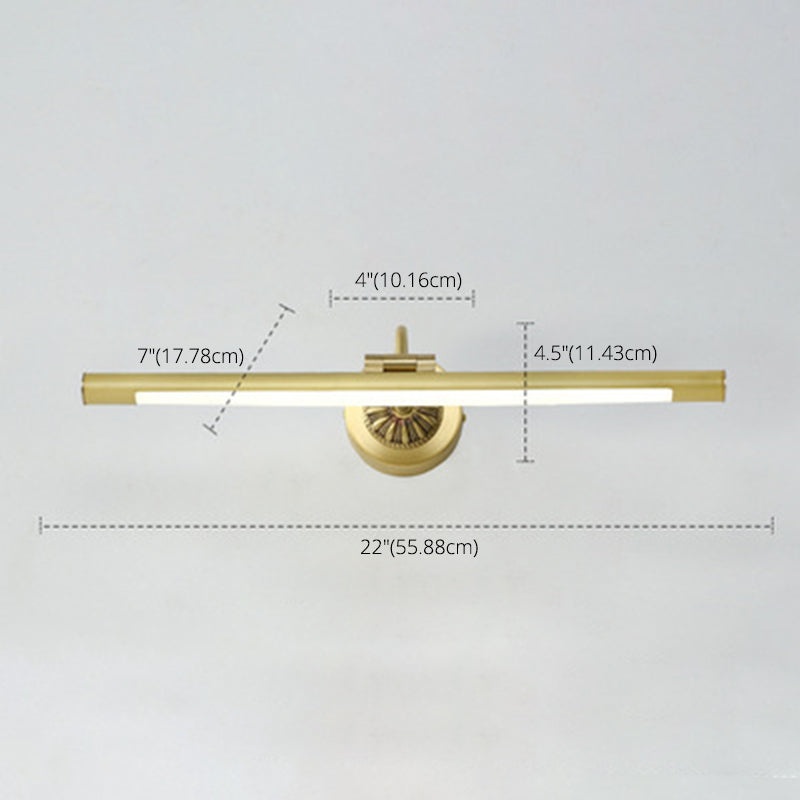 Light Extravagant Style Linear Vanity Lighting Fixtures Copper Vanity Sconce