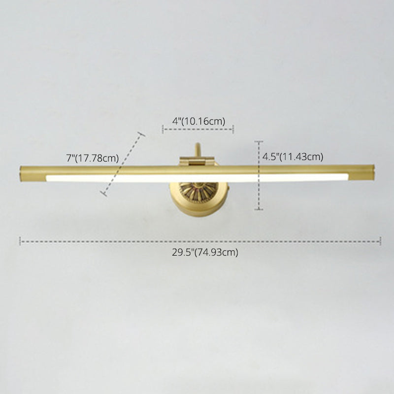 Light Extravagant Style Linear Vanity Lighting Fixtures Copper Vanity Sconce