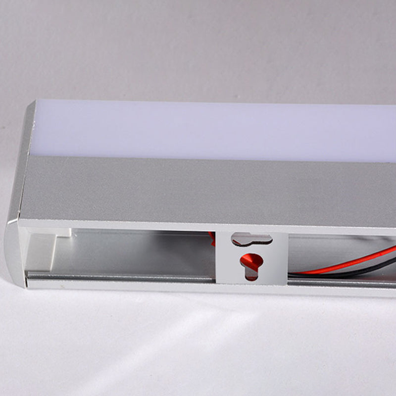 Rifini di illuminazione rettangolo di vanità moderne sconde di vanità acriliche in stile minimalista