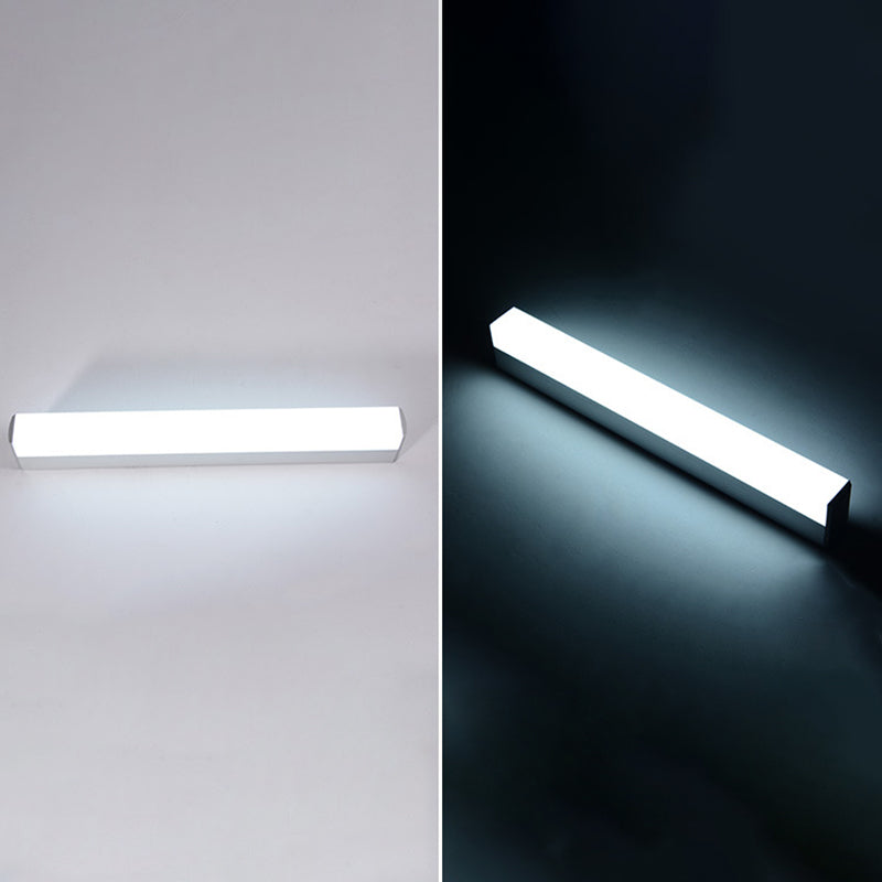 Rifini di illuminazione rettangolo di vanità moderne sconde di vanità acriliche in stile minimalista