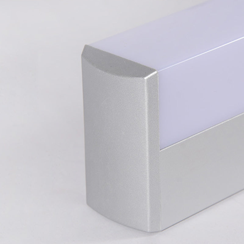 Rifini di illuminazione rettangolo di vanità moderne sconde di vanità acriliche in stile minimalista