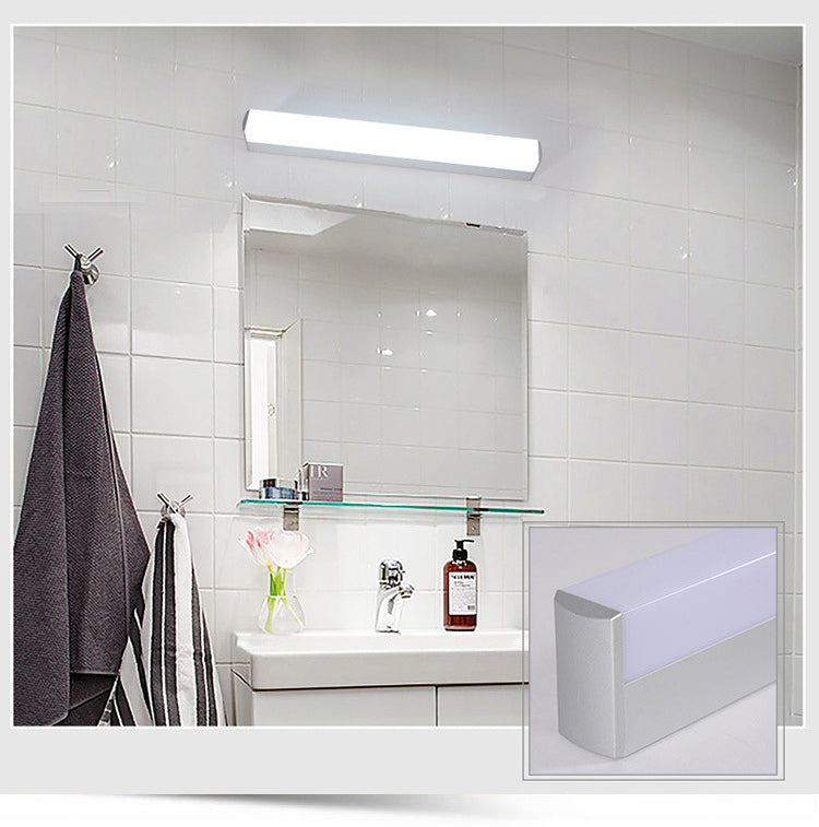 Rifini di illuminazione rettangolo di vanità moderne sconde di vanità acriliche in stile minimalista