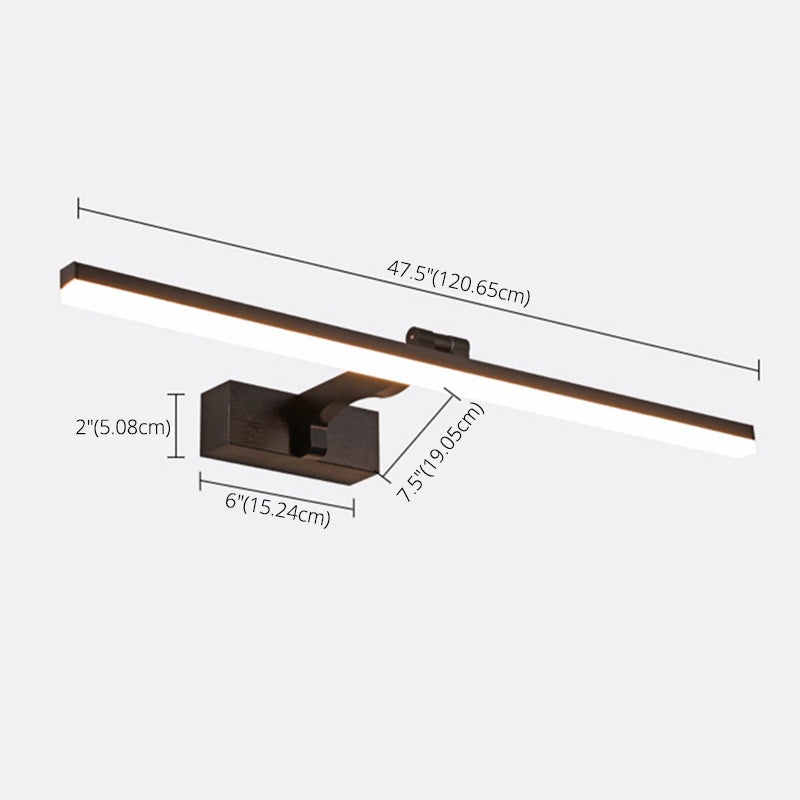 Modern Minimalist Style Linear Vanity Lighting Fixtures Acrylic Vanity Sconces