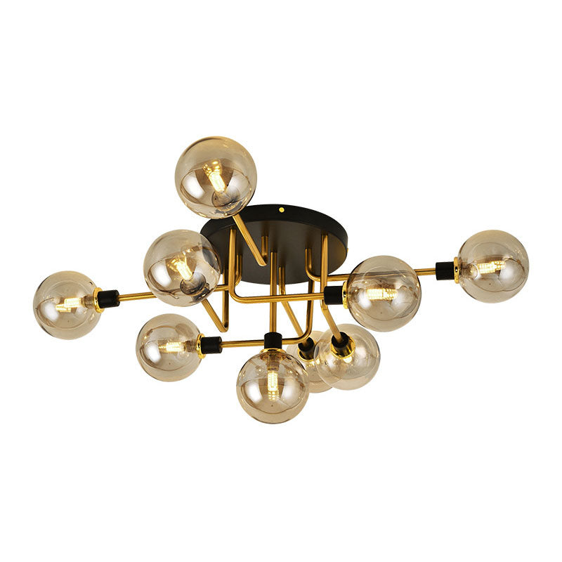 Nordic Luxury Flush Mount Illuminazione Illuminazione Creative Round Flush Mount Plafoniera per Camera da letto