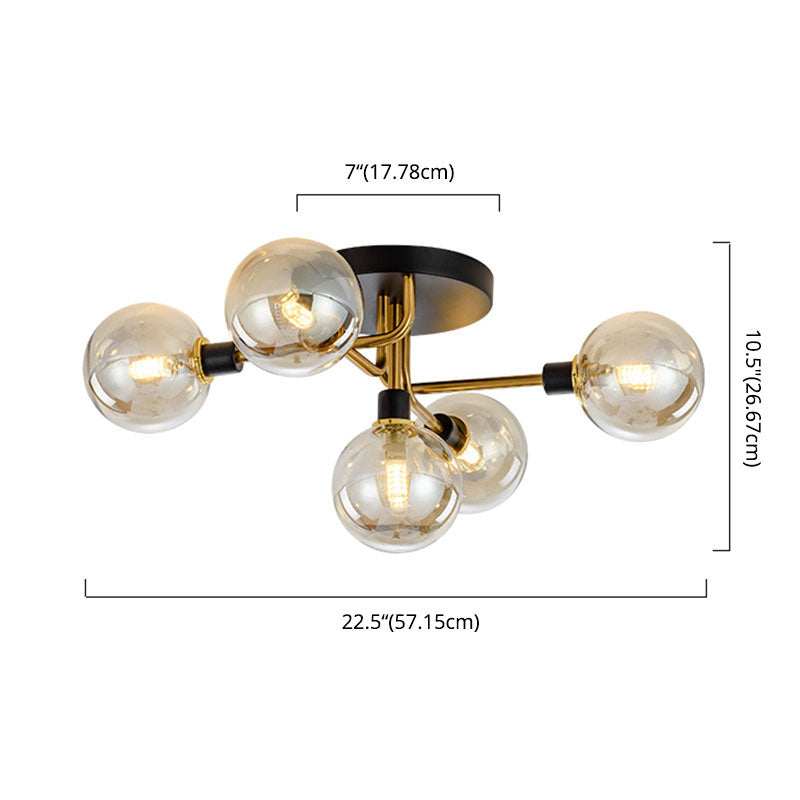 Nordic Luxury Flush Mount Illuminazione Illuminazione Creative Round Flush Mount Plafoniera per Camera da letto