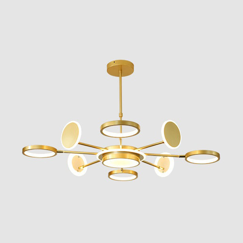 Lampadario a sospensione del metallo post-moderno Lampada a LED LED ROURO per soggiorno