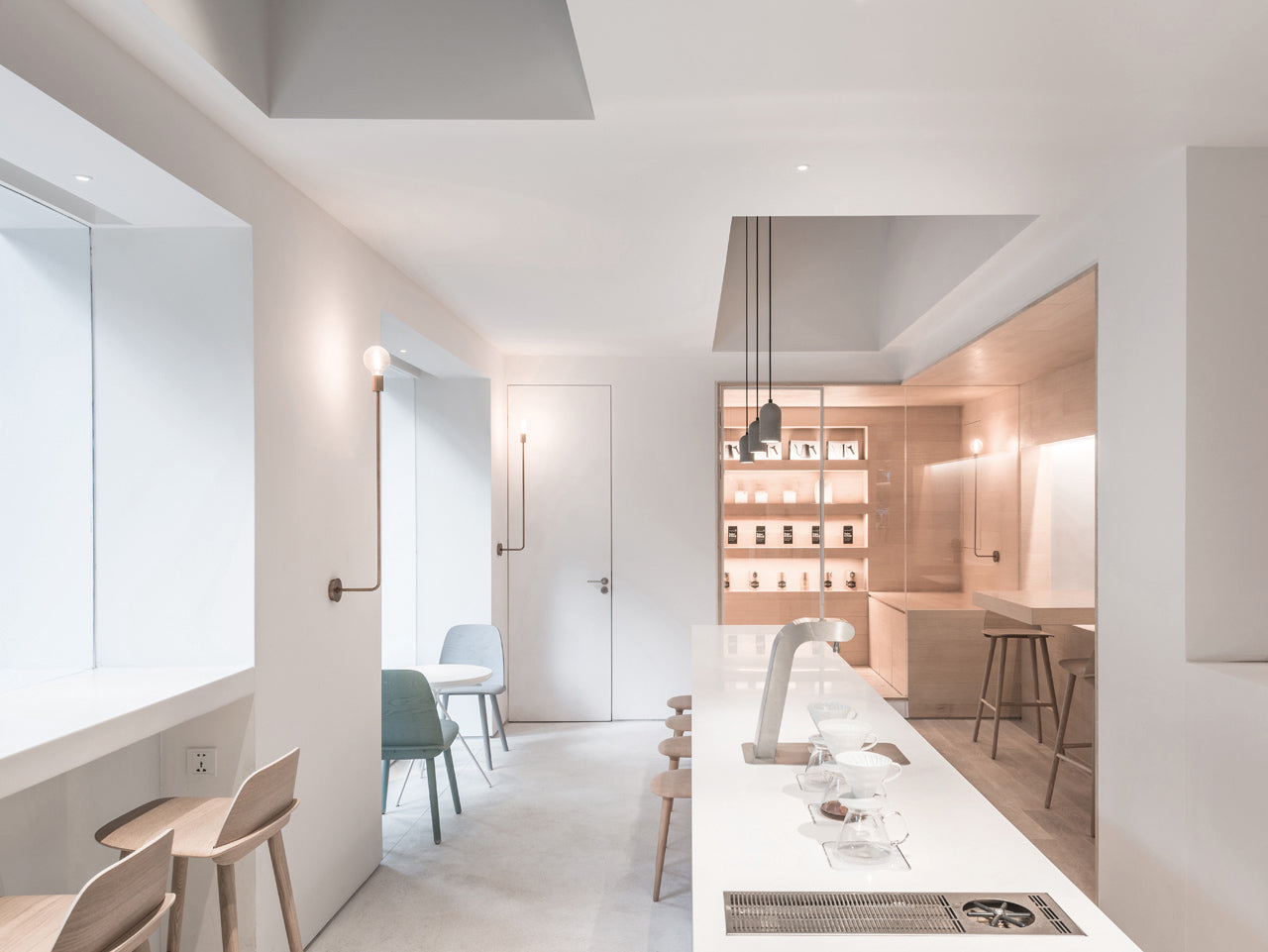 Ristorante cilindro a sospensione lampada a sospensione Cemento a sospensione moderno a sospensione in grigio