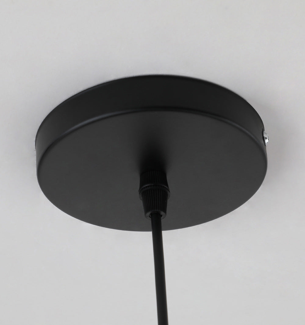 Nordic Simple Hanging Ceiling Light Circular Metal LED Hanging Light Fixtures for Restaurant