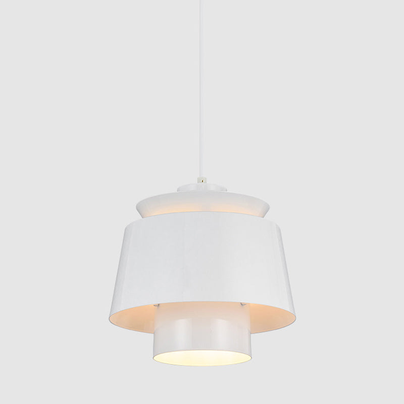 Forma de platillo volador posmoderno colgante de metal liviano 1 luz de suspensión de luz para sala de estar