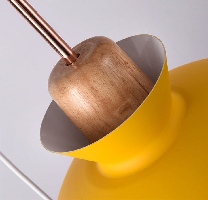 Aluminum Macaroon Hanging Light Contemporary Style Mini Suspension Lighting Fixture for Bedroom Kitchen