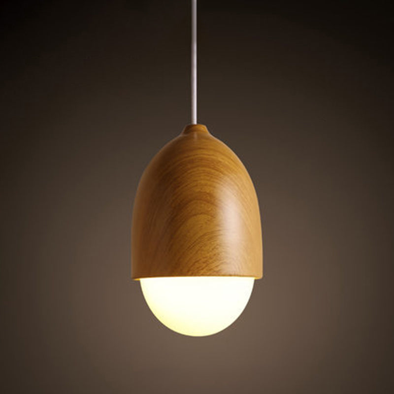 1 luces colgantes de forma especial ligera nueces creativas mini lámpara colgante en sombra de vidrio
