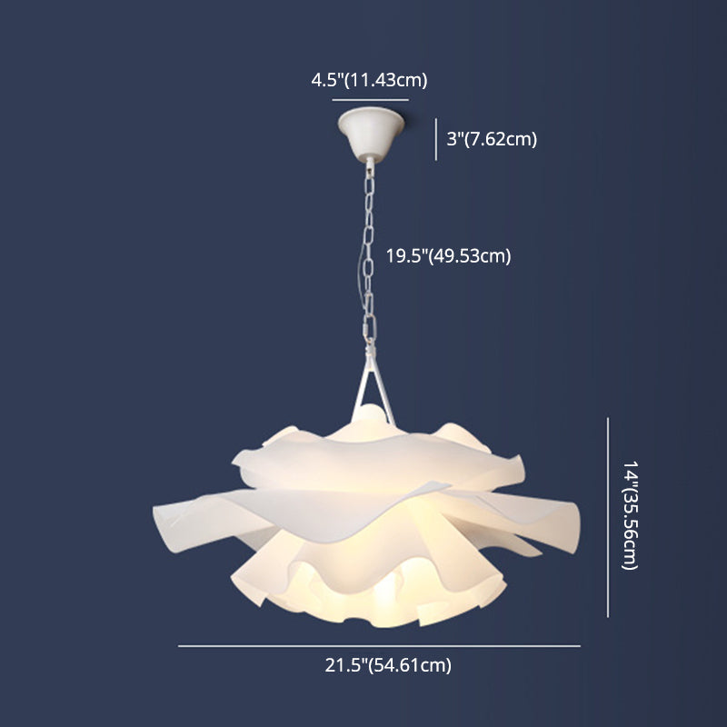 Nordic Style Flower Pendant Ceiling Light Acrylic Up and Down Lighting Hanging Light for Bedroom