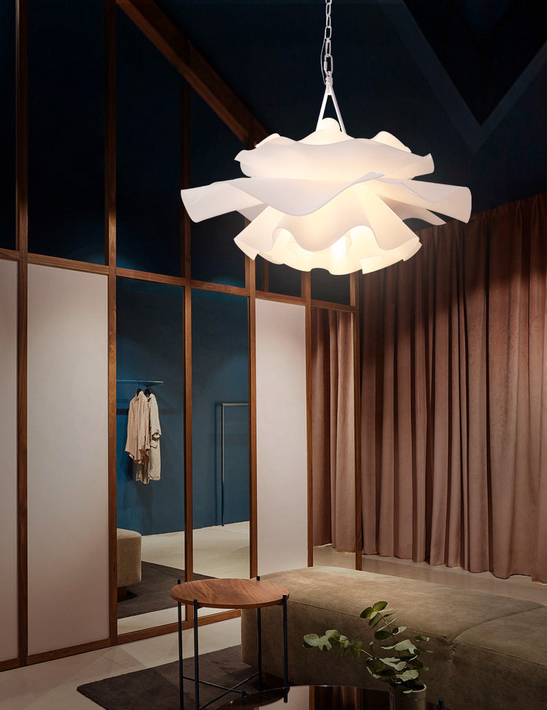 Nordic Style Flower Pendant Ceiling Light Acrylic Up and Down Lighting Hanging Light for Bedroom