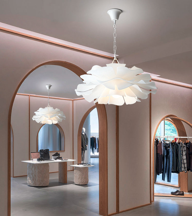 Nordic Style Flower Pendant Ceiling Light Acrylic Up and Down Lighting Hanging Light for Bedroom