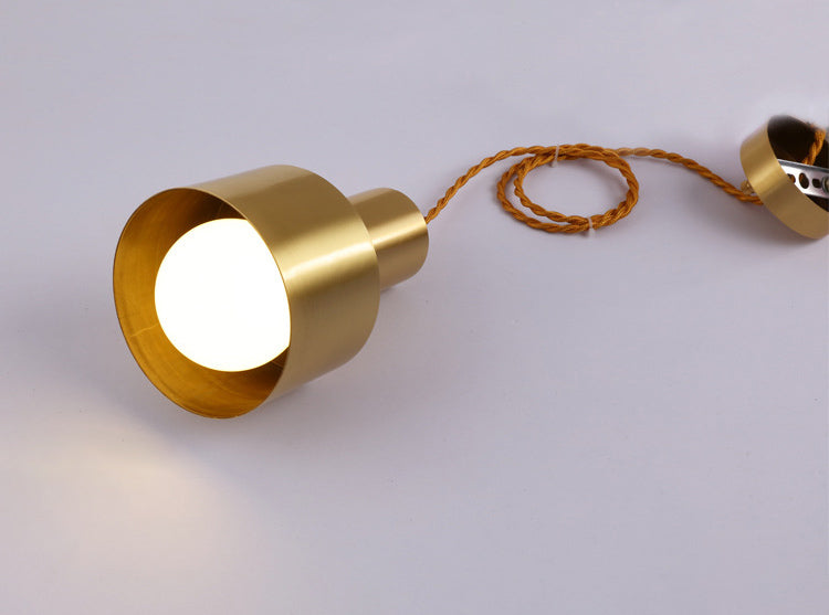Post-Modern Cylindrical Shape Pendant Light Metal 1 Light Small Suspension Light  for Living Room