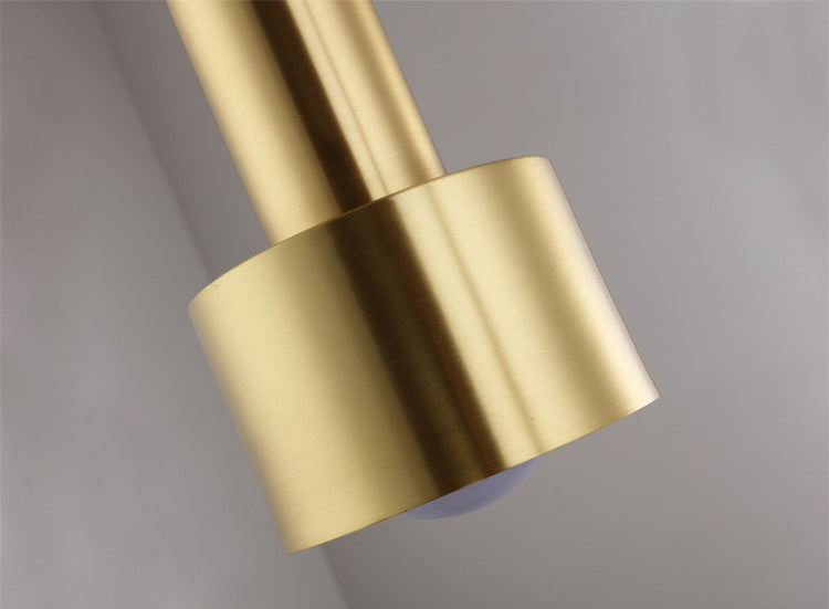 Forme cylindrique post-moderne Métal de pendant métal 1 lumière de petite suspension Lumière pour le salon