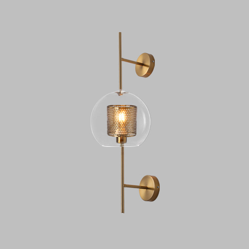 Vintage industrielle geometrische Wandmontage mit Beleuchtungsglaswandhalterung für Wohnzimmer