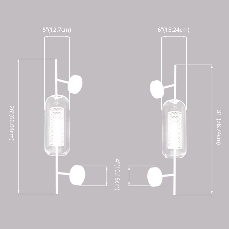 Vintage industrielle geometrische Wandmontage mit Beleuchtungsglaswandhalterung für Wohnzimmer
