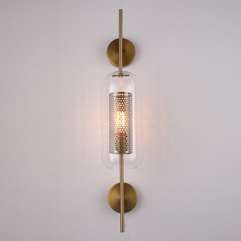 Vintage industrielle geometrische Wandmontage mit Beleuchtungsglaswandhalterung für Wohnzimmer