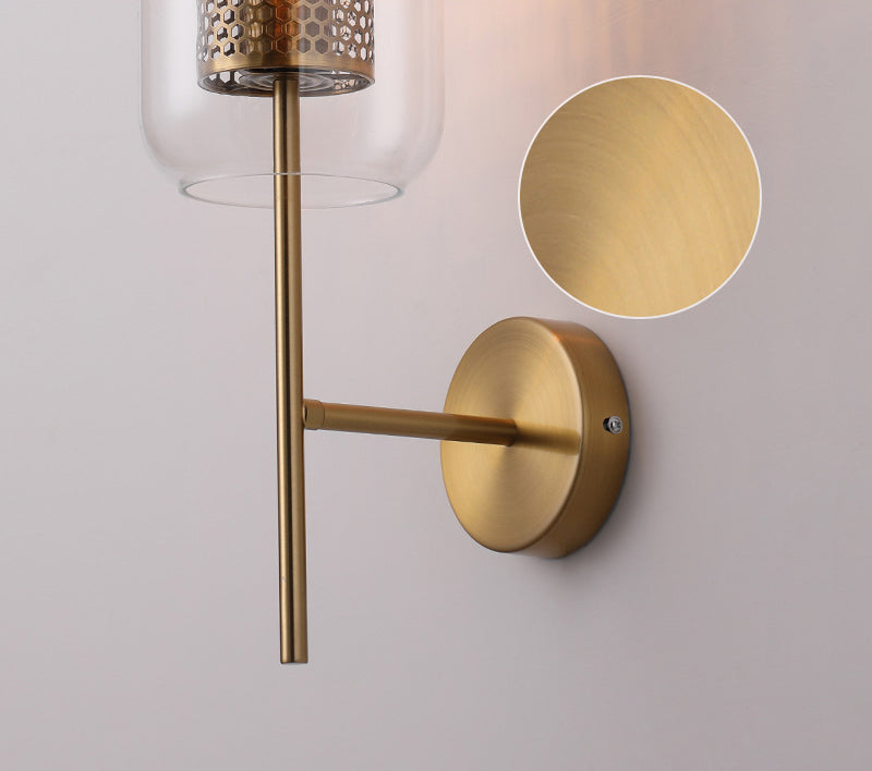 Vintage industrielle geometrische Wandmontage mit Beleuchtungsglaswandhalterung für Wohnzimmer